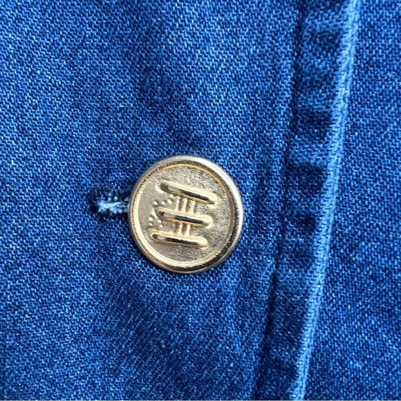 Vintage CITY GIRL SPORT Embroidered Denim Blazer  Womens Sz 16 Western Retro - Picture 7 of 12
